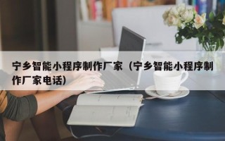 石嘴山宁乡智能小程序制作厂家（宁乡智能小程序制作厂家电话）